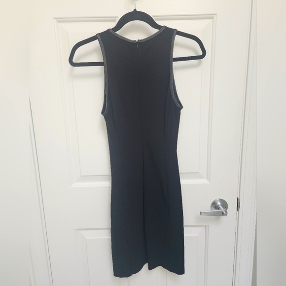 Aritzia Wilfred Free Elin Dress Black Faux Leather Sheath Dress - Picture 2 of 3